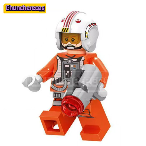 Lego Luke Skywalker Pilot Minifigura Star Wars de conjuntos de 8129 9493 
