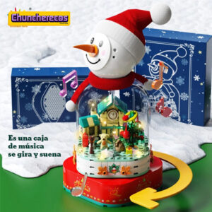 caja-de-musica-navidena-con-muneco-de-nieve-y-luces-estilo-lego-chuncherecos-costa-rica-3